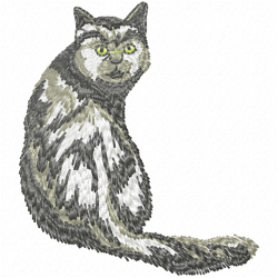 Cats Embroidery Design 5 Cats Embroidery Design 5